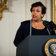 Attorney General Loretta Lynch speaks during a Medal of Valor ceremony at the White House on May 16, 2016.
Pete Marovich/Bloomberg via Getty Images